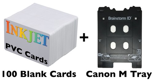 Inkjet pvc card kit 100 - pvc,