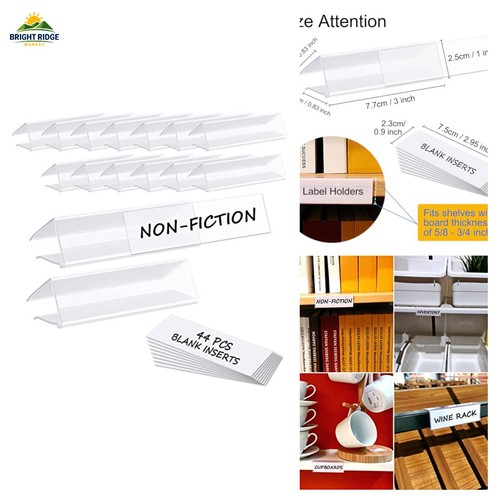 Shelf label holder 44pcs - label,